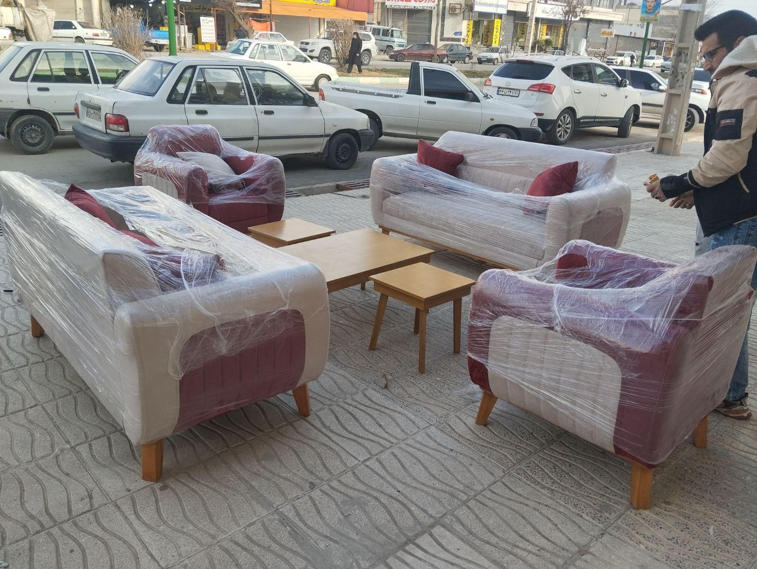 مبل ژیکان،پارچه دیاموند کف 35،کارخانه مبل انصاری|مبلمان خانگی و میز عسلی|یاسوج, |دیوار