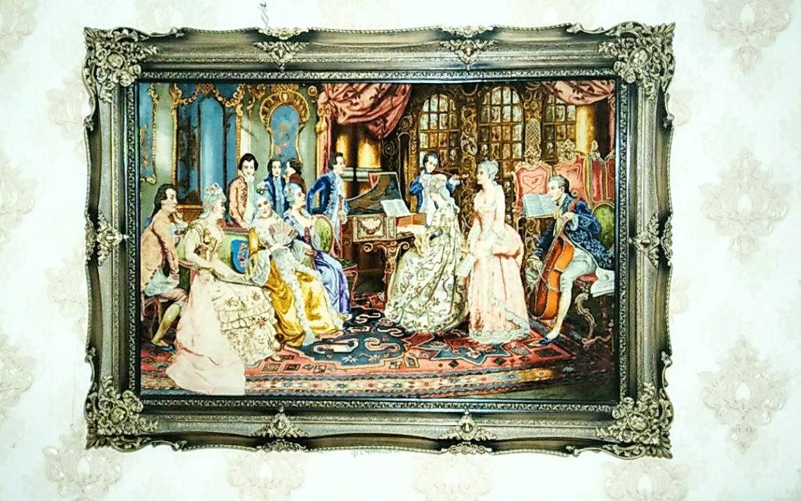 تابلو فرش دایره هستی گل ابریشم چله ابریشم|تابلو فرش|تهران, سهروردی|دیوار