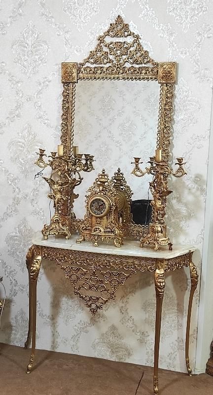 آینه شمعدان برنجی|آینه|اردبیل, |دیوار