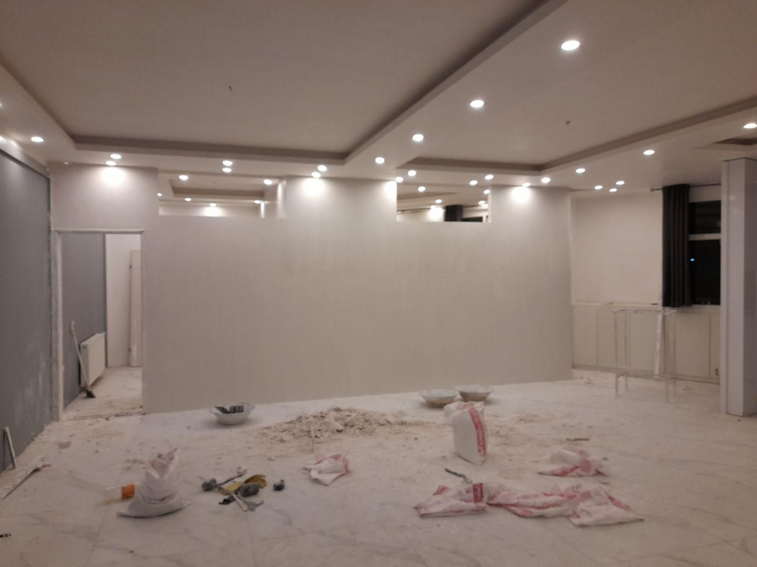 گچکاری گچبری دیوار گچی نصب درب لکه گیری ابزار|خدمات پیشه و مهارت|مشهد, وکیل‌آباد|دیوار