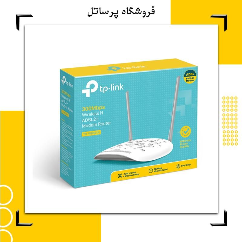 مودم ADSL2 Plus بیسیم تی پی لینک مدل TD-W8961N|مودم و تجهیزات شبکه|مرودشت, |دیوار