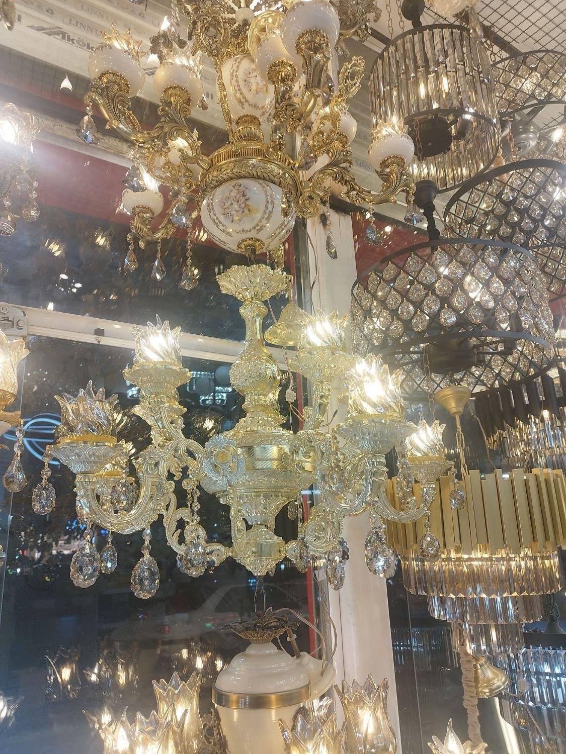 لوستر سلطنتی جدید طلا فرانسه|لوستر و چراغ آویز|مشهد, رضاشهر|دیوار