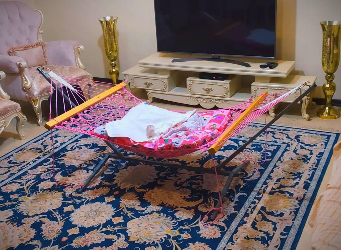 گهواره ننو سنتی لمتاب|تخت و صندلی بچه|تهران, نیروی هوایی (پیروزی)|دیوار