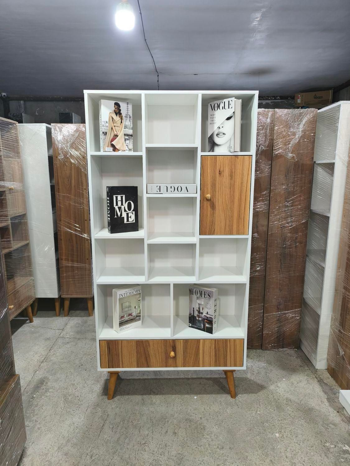 قفسه پایه دار کتابخانه|کتابخانه، شلف، قفسه‌های دیواری|کرج, عظیمیه|دیوار