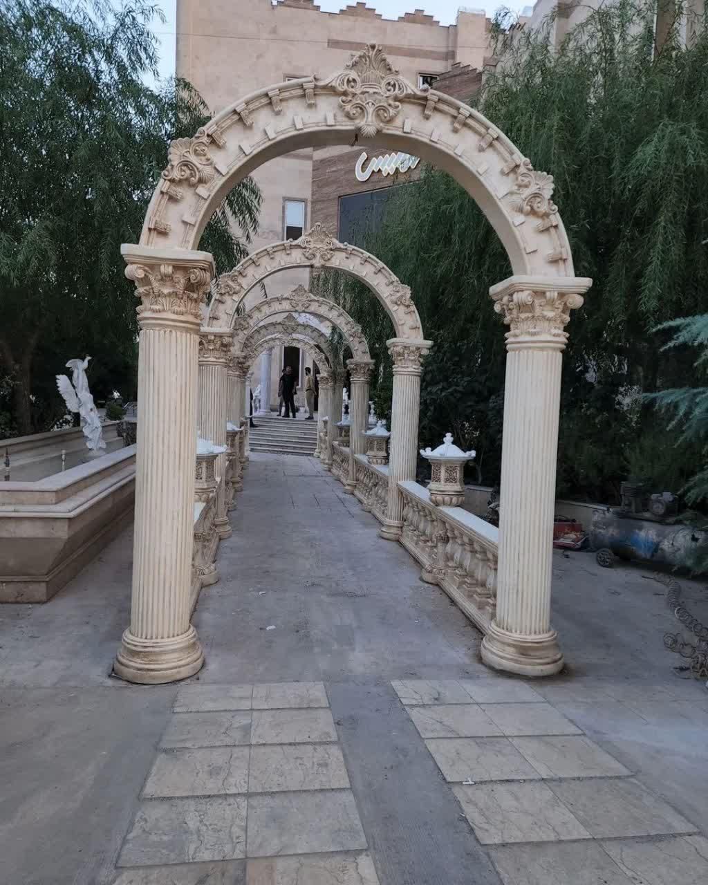 آلاچیق آرک ستون طاق  آبنما فایبرگلاس|مصالح و تجهیزات ساختمان|یزد, |دیوار