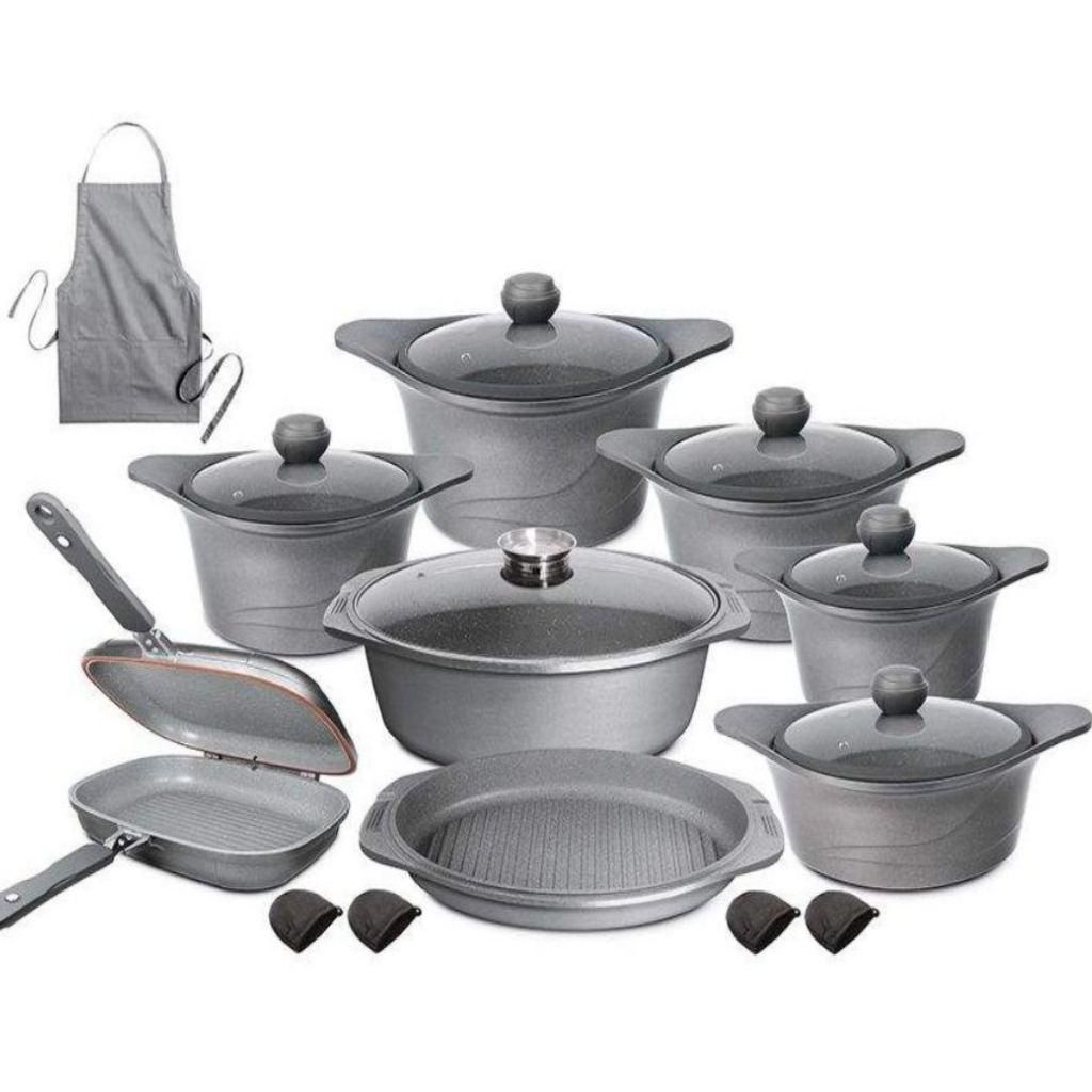 سرویس قابلمه چُدن 20تیکه مدل RS.K.A ترکیه ای اصلی|ظروف پختوپز|یزد, |دیوار