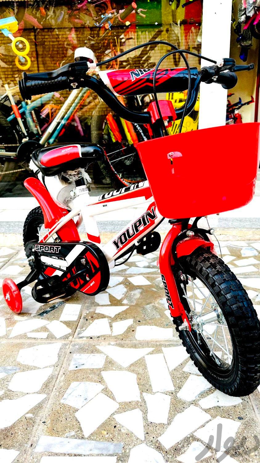 دوچرخه قرمز اسپورت S سایز ۱۲ آکبند|دوچرخه، اسکیت، اسکوتر|بوشهر, |دیوار