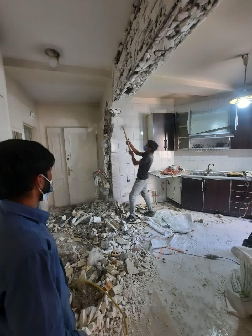 گچکاری خورده کاری( بازسازی تخریب )آرک اوپن شومینه|خدمات پیشه و مهارت|کرج, گوهردشت|دیوار