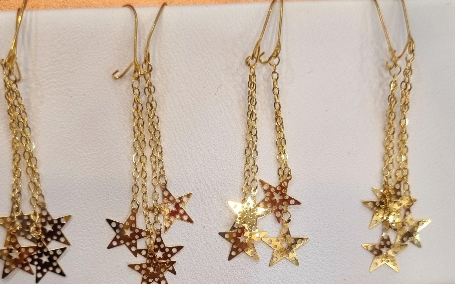 گوشواره با آویز قلب|جواهرات|دزفول, |دیوار