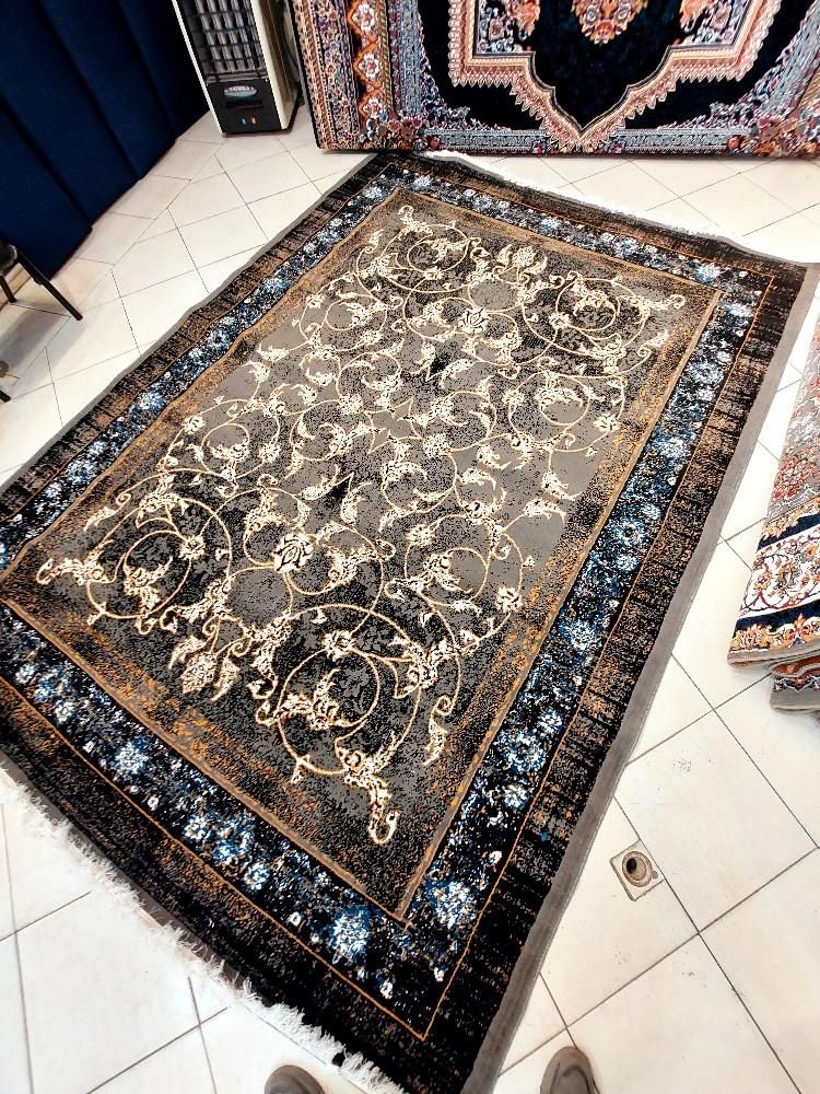 فرش۹متری هیوا و باغ معلق فیلی و سورمه ای طرح۷۰۰|فرش|مشهد, طلاب|دیوار