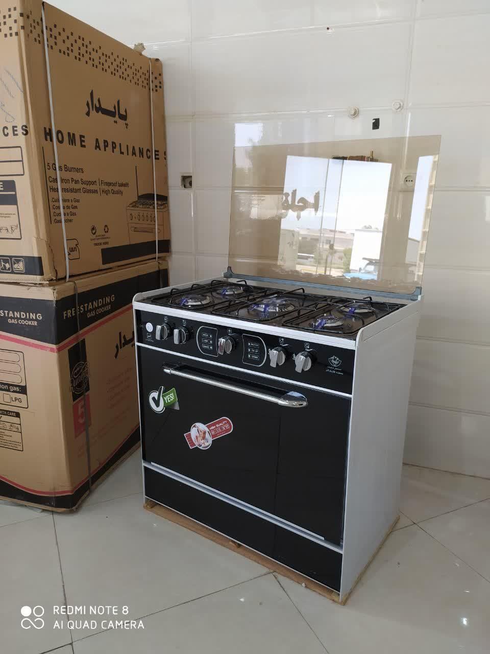 اجاق گاز طرح فر ۵شعله آکبند نو(لوازم خانگی ماهان)|اجاق گاز و لوازم برقی پختوپز|سمنان, |دیوار