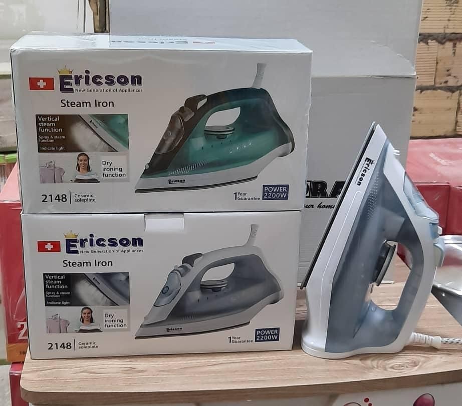 اتو اصلی بخار کف سرامیک مارک ERICSON بزرگ|اتو و لوازم اتو|یزد, |دیوار