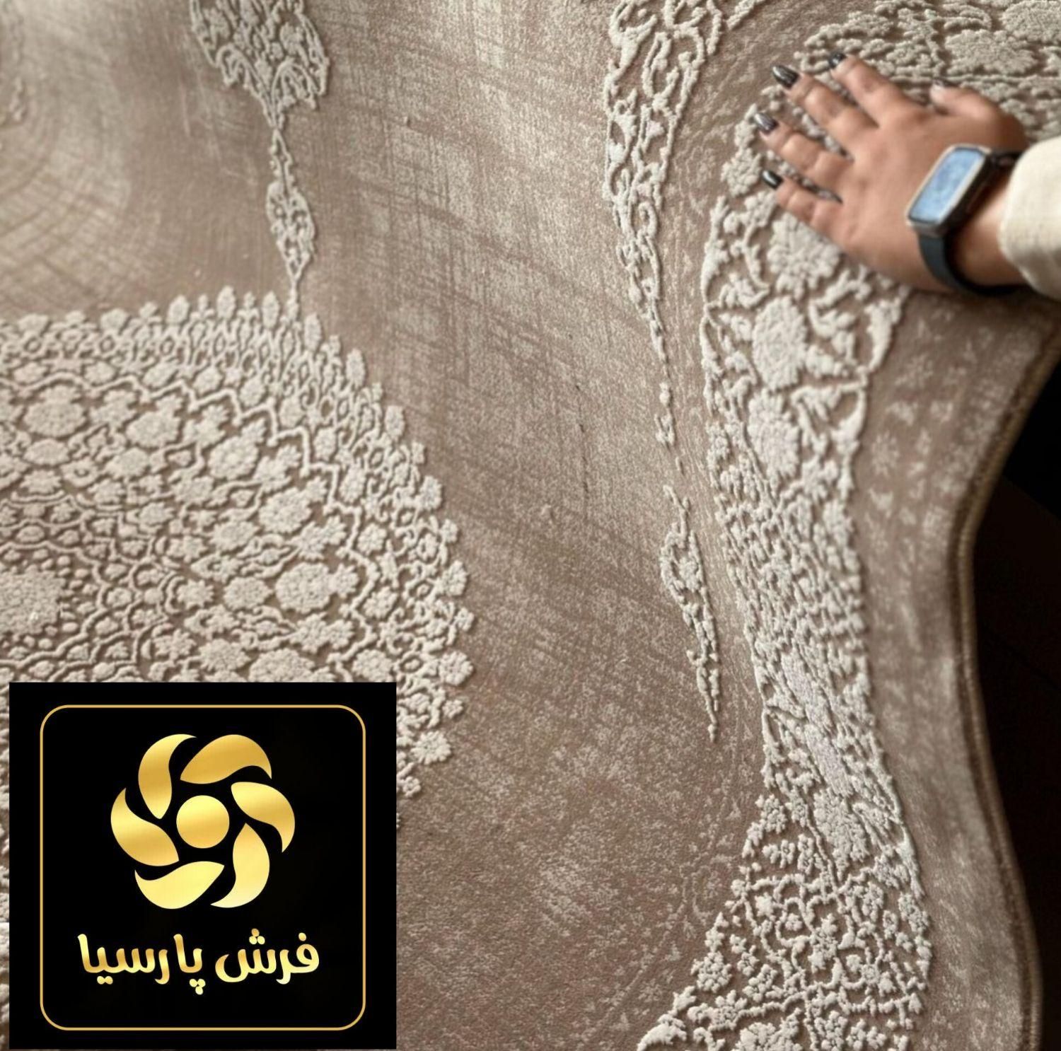 فرش نسکافه ای سفید ۷۰۰شانه ۱۲و۹و۶ متری وقالیچه|فرش|قم, باجک دو|دیوار