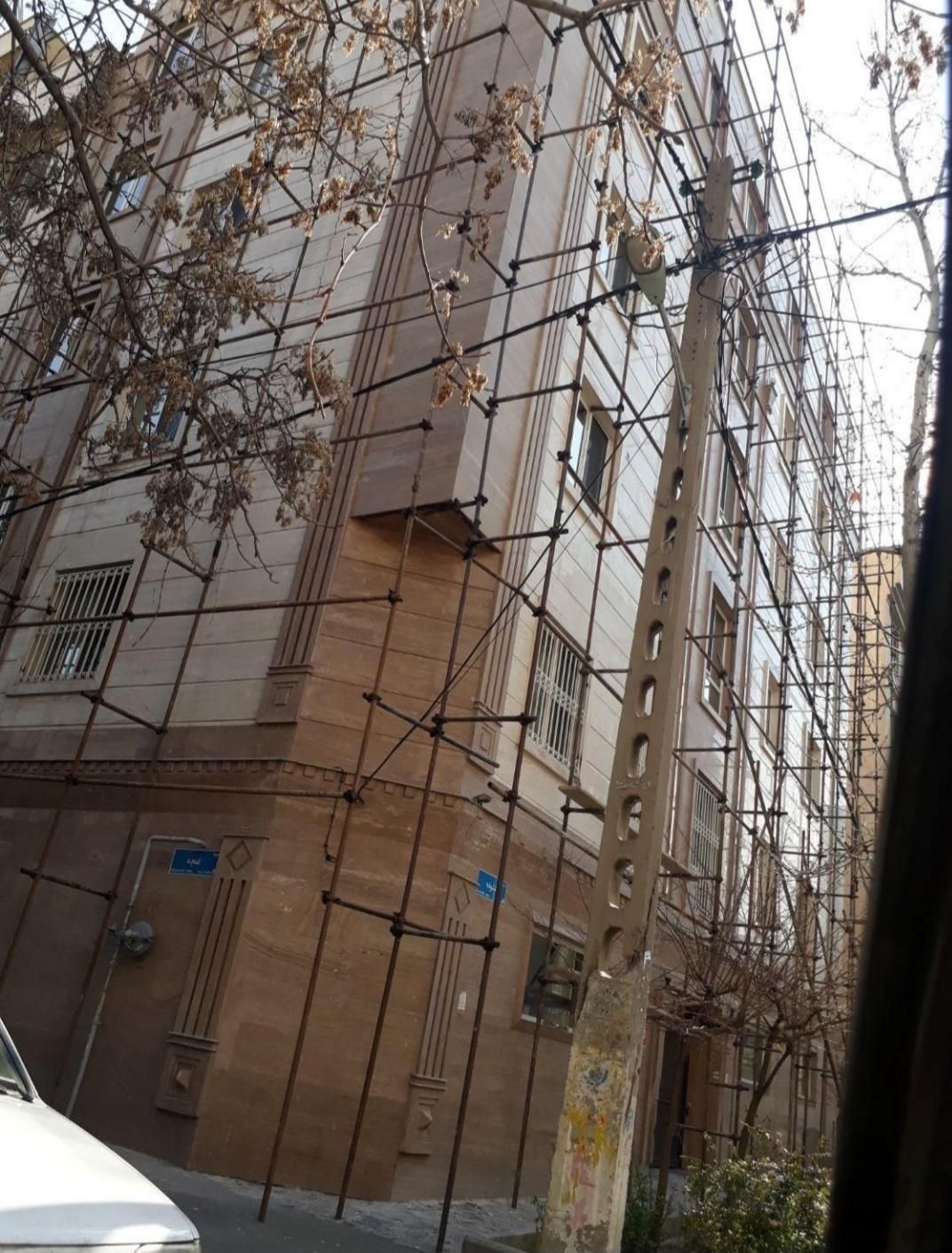 اجرای داربست فلزی. نما، تابلو ،کفراژ.|خدمات پیشه و مهارت|تهران, نیروی هوایی (پیروزی)|دیوار