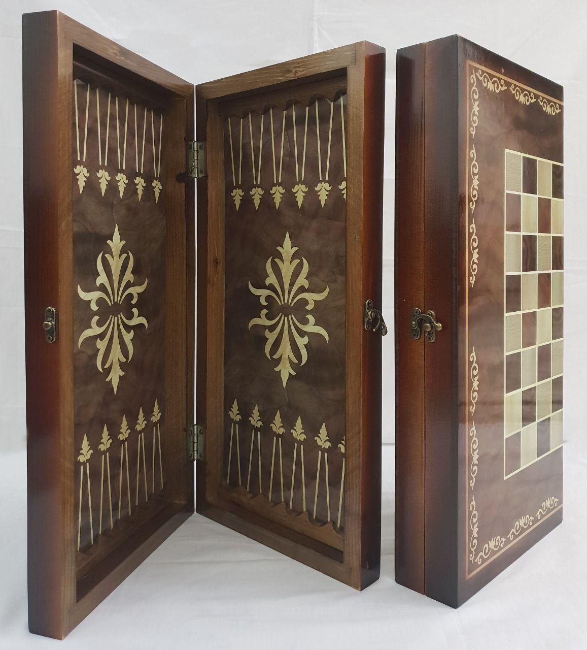 تخته نرد و شطرنج چوب راش (طرح زمرد)|اسباببازی|تهران, صادقیه|دیوار