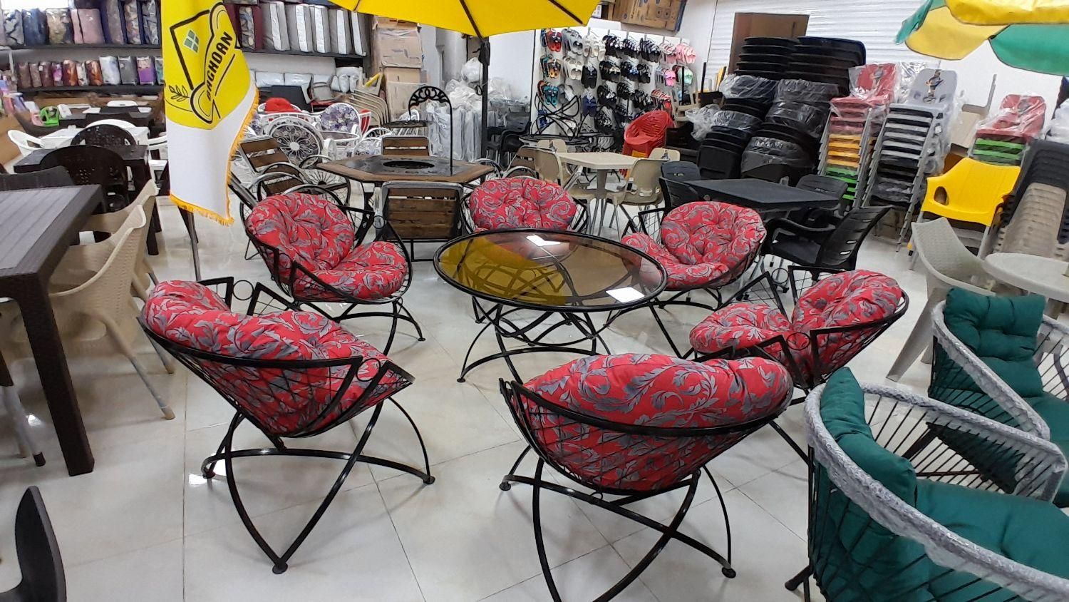 مبل ویلا/فرفوژه،فلزی/مبل باغی/مبل فضای باز|مبلمان خانگی و میز عسلی|چهارباغ, |دیوار