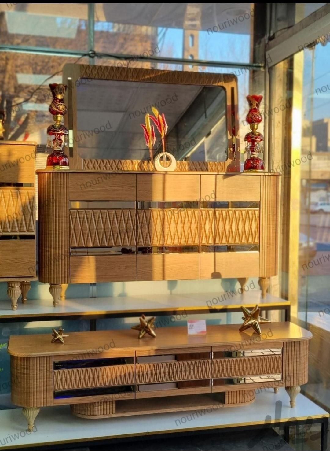 ست اینه کنسول میز تی وی جاکفشی|بوفه، ویترین، کنسول|چهارباغ, |دیوار