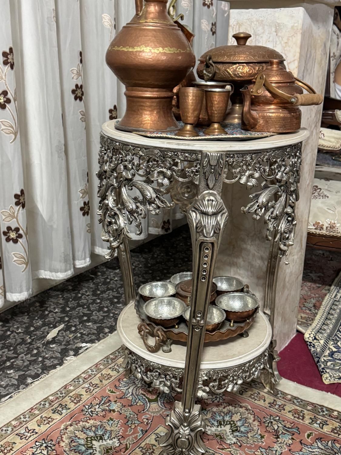 ساعت و میز برنزی|ساعت دیواری و تزئینی|مشهد, کوشش|دیوار