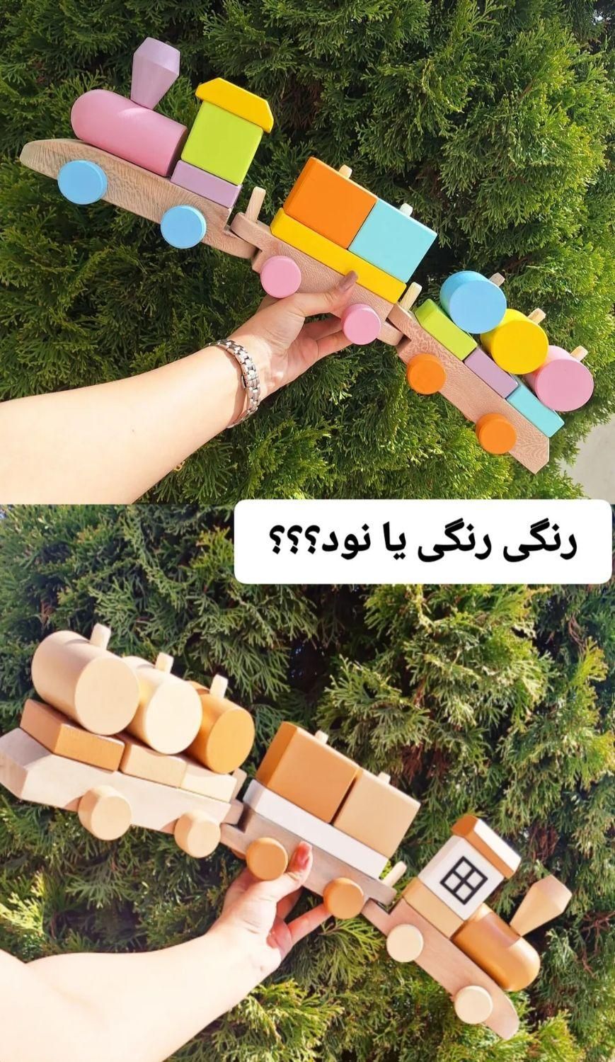سیسمونی کودک،برج هوش،قطار چوبی،گاهشمار،رنگین کمان|اسباب و اثاث بچه|اردبیل, |دیوار