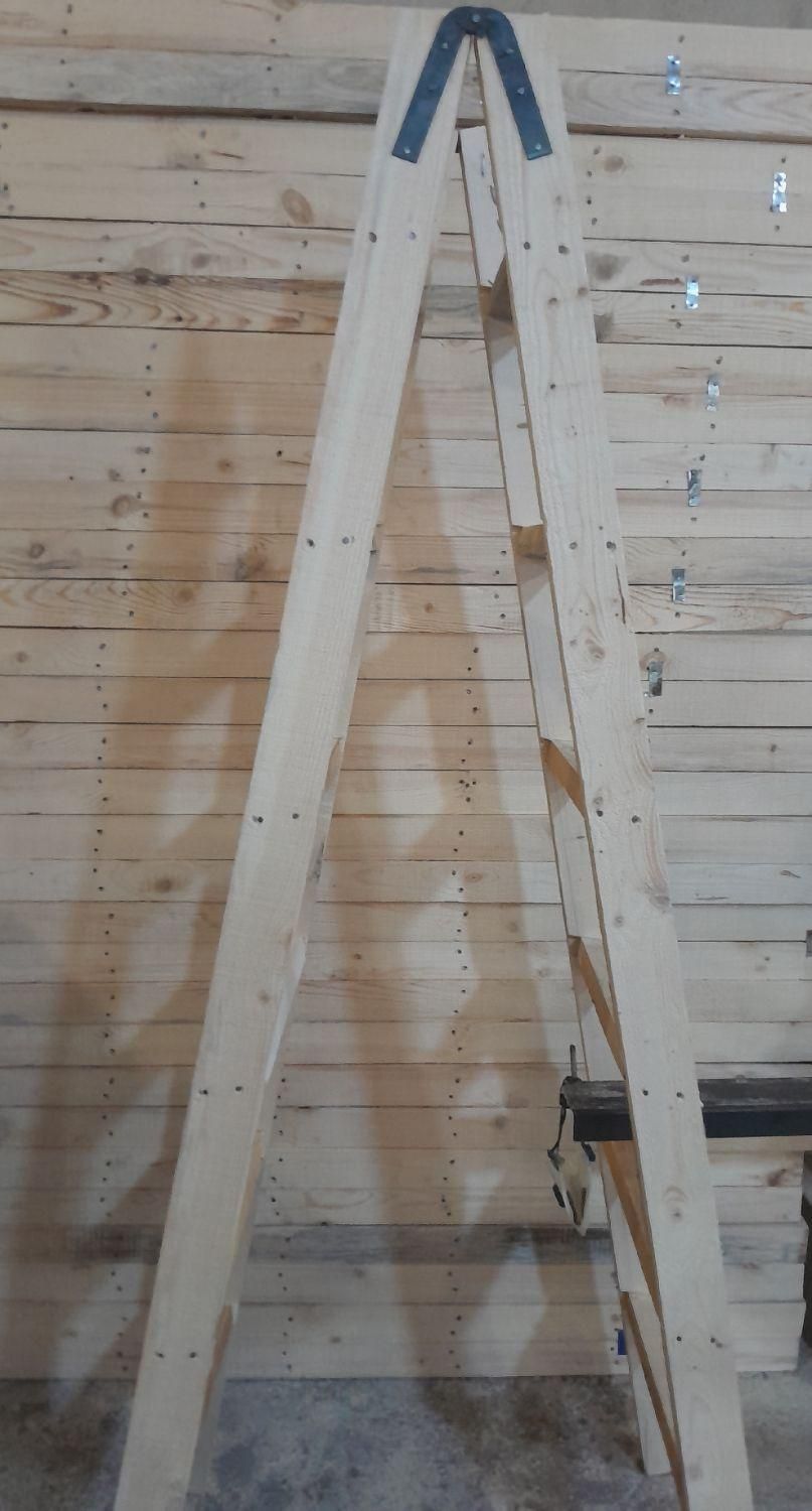 نردبان چوبی دوطرفه|ابزارآلات|تهران, تهرانپارس شرقی|دیوار