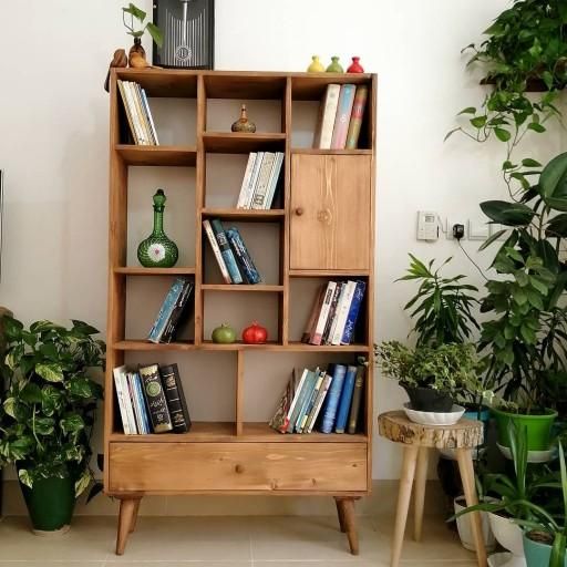 کتابخانه دو درب|کتابخانه، شلف، قفسههای دیواری|مشهد, آزادشهر|دیوار