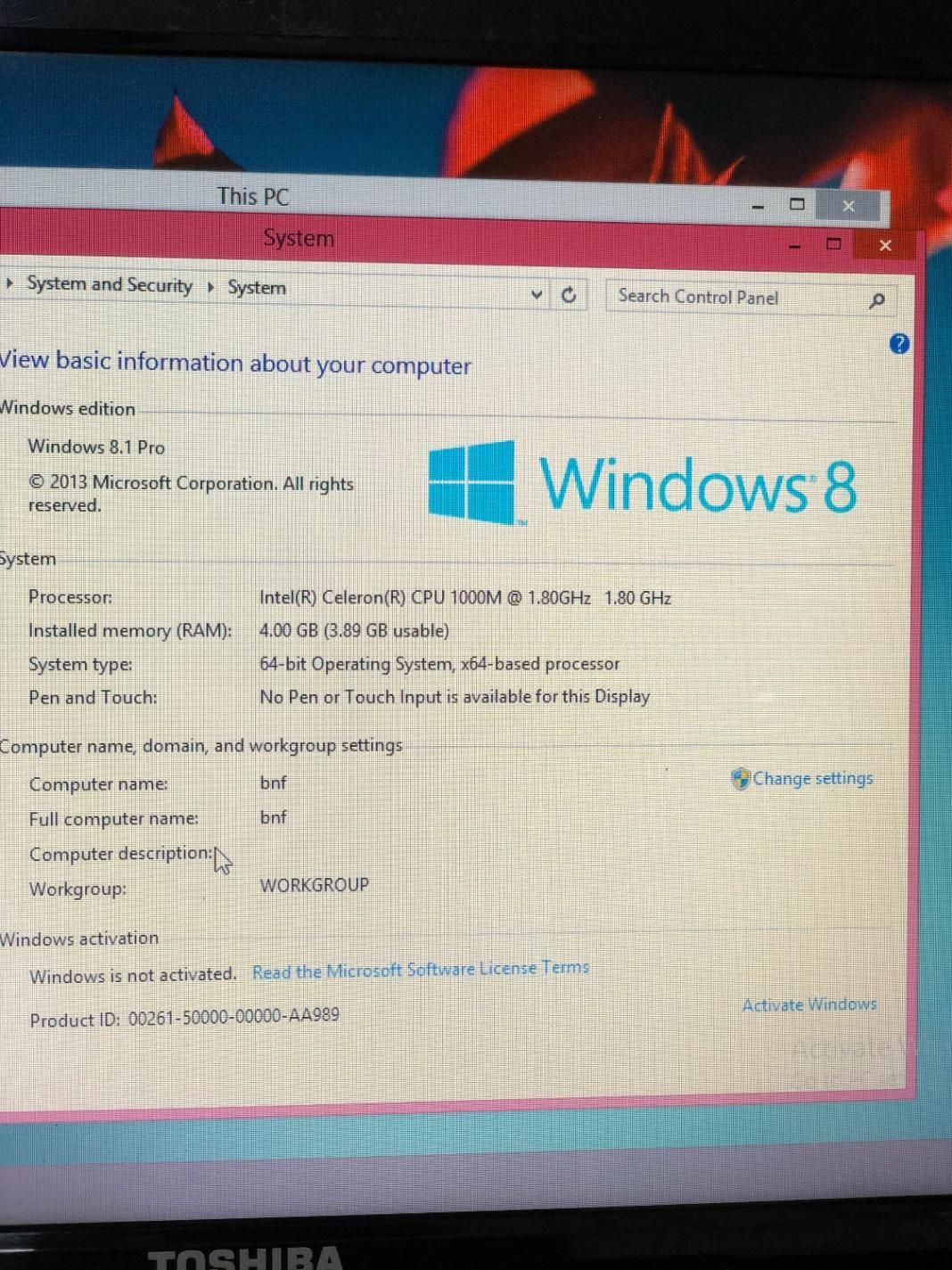 TOSHIBA اصل ژاپن نسل پنجم قدرتمند|رایانه همراه|مشهد, راه آهن|دیوار