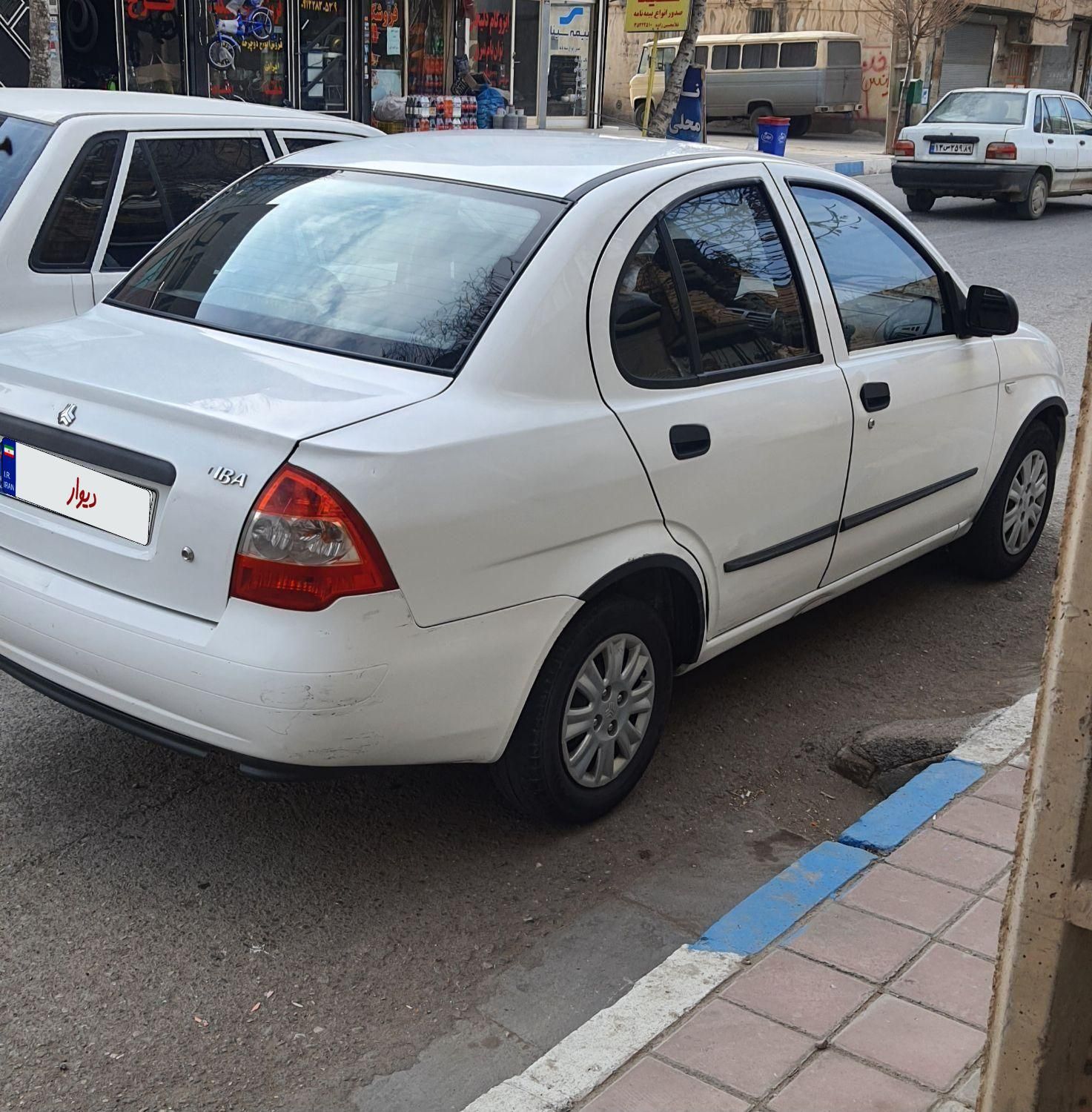 تیبا صندوق‌دار مدل ۹۶ بیرنگ و کم کار|خودرو سواری و وانت|قزوین, |دیوار