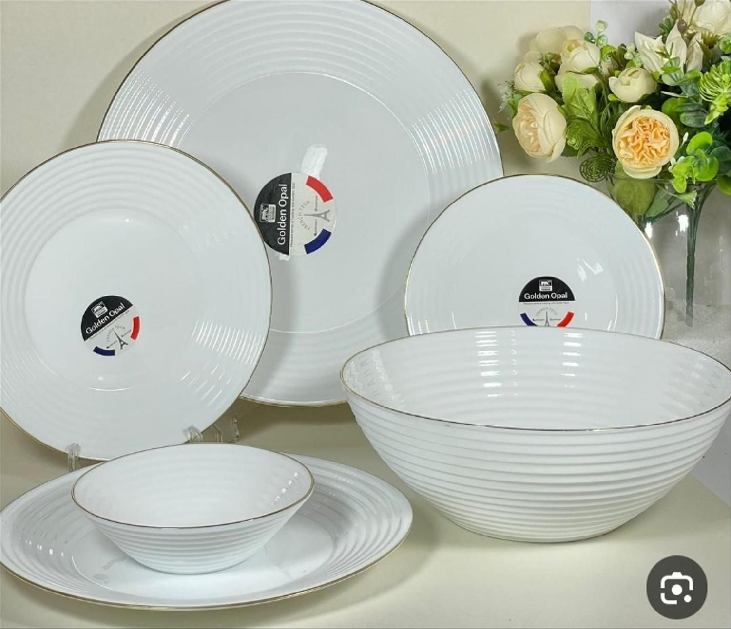 سرویس آرکوپال دینولب طلااکروپال دورطلاظرف لبه طلای|ظروف سرو و پذیرایی|قم, نیروگاه|دیوار