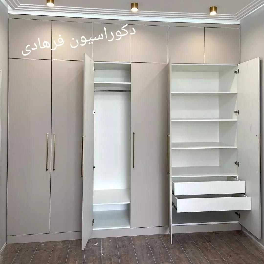 ساخت سفارشی کمد دیواری جاکفشی دراور کابینت|جاکفشی، کمد، دراور|رشت, نظری|دیوار