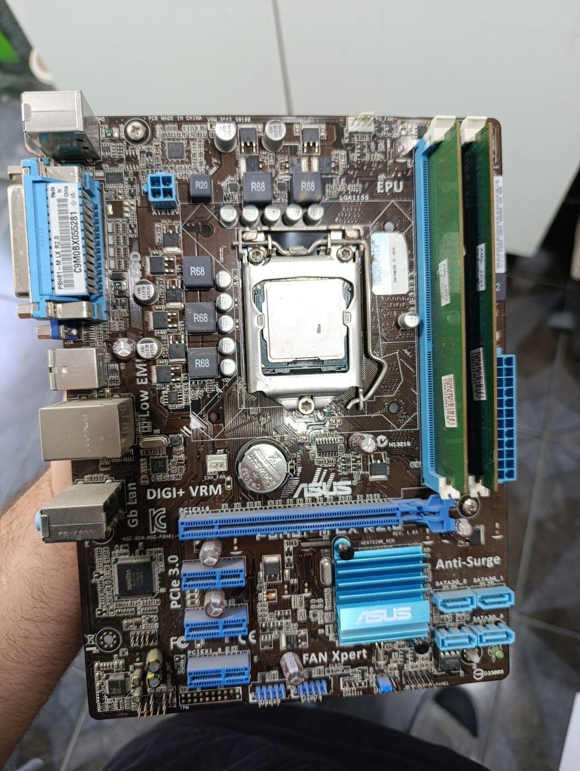 6عدد مادر برد h61به همراه CPU و ram|قطعات و لوازم جانبی رایانه|قرچک, |دیوار