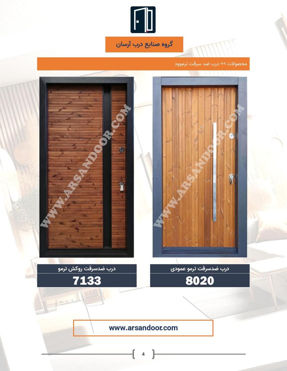 درب ضد سرقت رویه ترموود|مصالح و تجهیزات ساختمان|برخوار, |دیوار