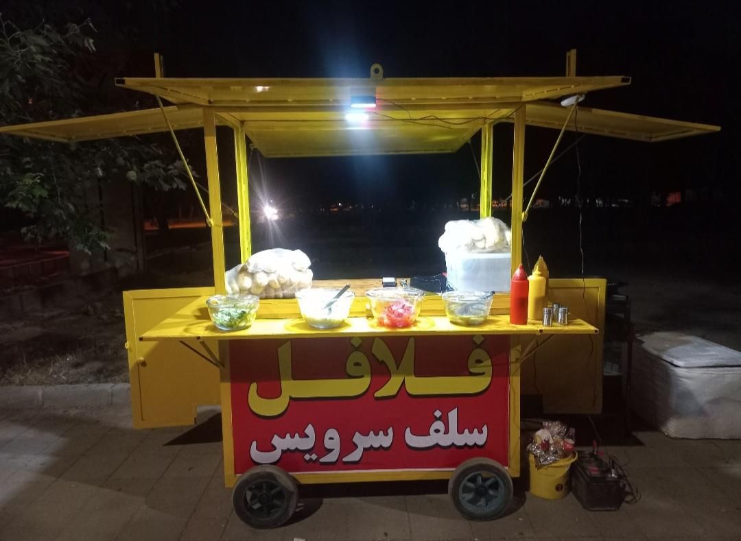 چرخ کاسبی فلافلی|کافی‌شاپ و رستوران|کرمانشاه, |دیوار