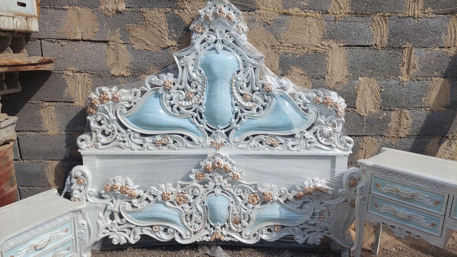 سرویس خواب تمام چوب مدل سه گل|تخت و سرویس خواب|تهران, یافت آباد جنوبی|دیوار