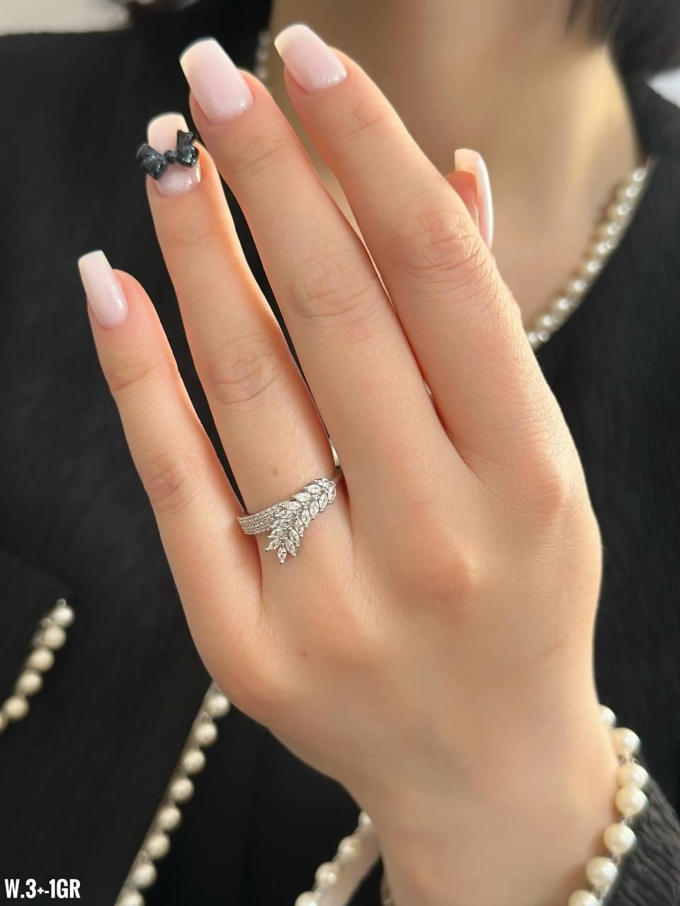 انگشتر نقره سایه زیبا اعیان جواهراتی بدون اجرت۱۰۲۹|بدلیجات|تبریز, |دیوار