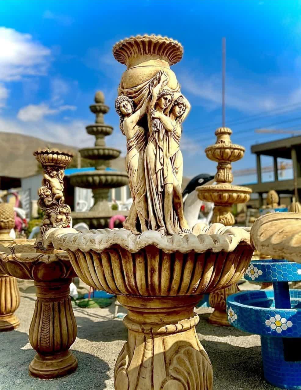 آبنما مجسمه دار فرشتگان مقاوم سنگین شیک|مصالح و تجهیزات ساختمان|کرج, عظیمیه|دیوار