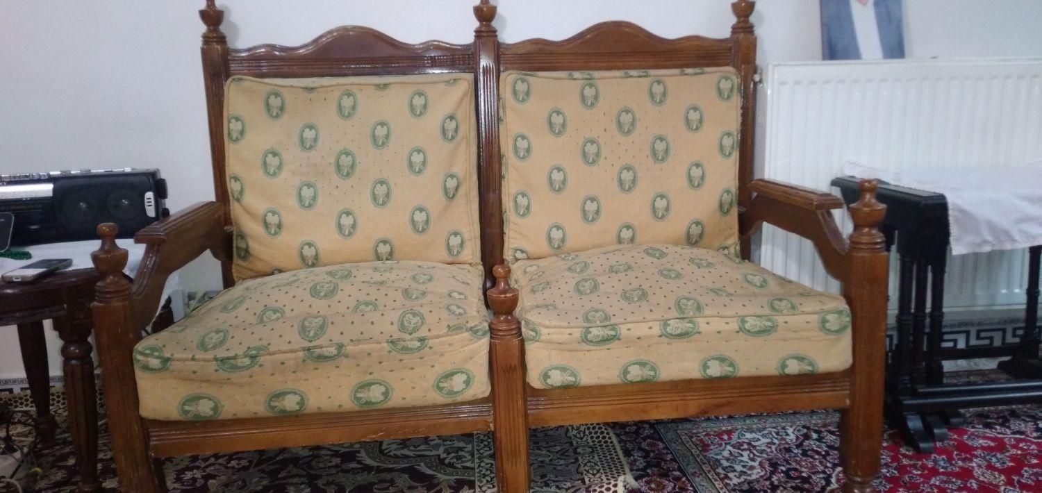 مبل قدیمی کلاسیک 6 نفره با 2 تا عسلی|مبلمان خانگی و میز عسلی|تهران, امیر بهادر|دیوار