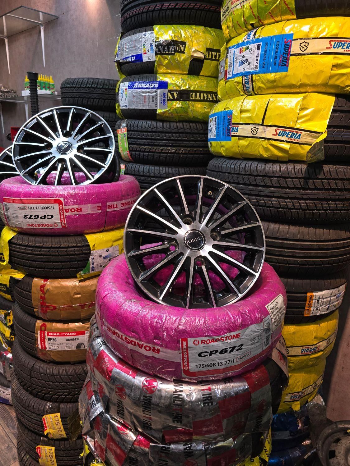 انواع رینگ و لاستیک سواری|قطعات یدکی و لوازم جانبی|پرند, فاز ۱|دیوار