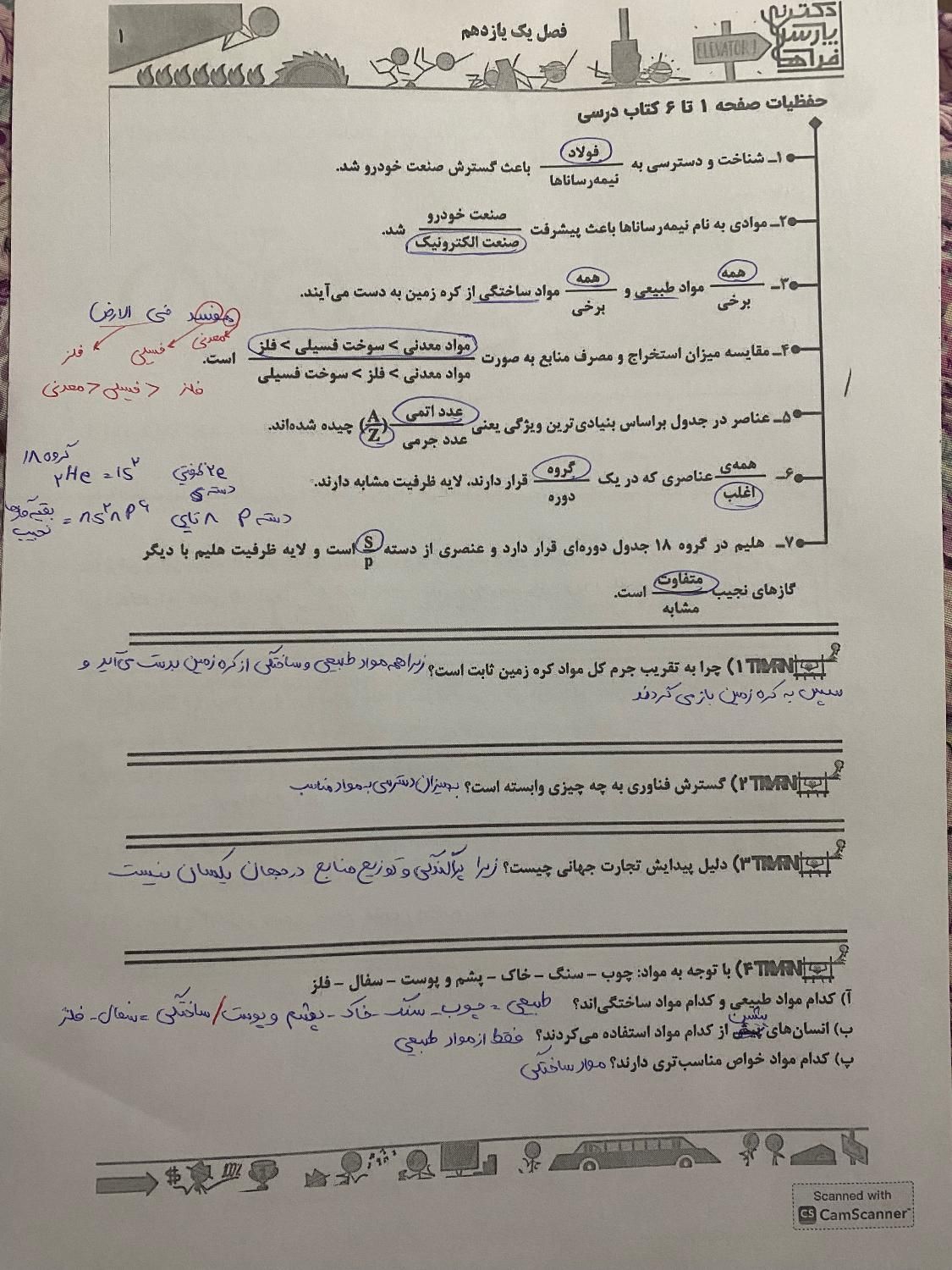 جزوه شیمی فراهانی یازدهم نهایی|کتاب و مجله آموزشی|کرج, عظیمیه|دیوار