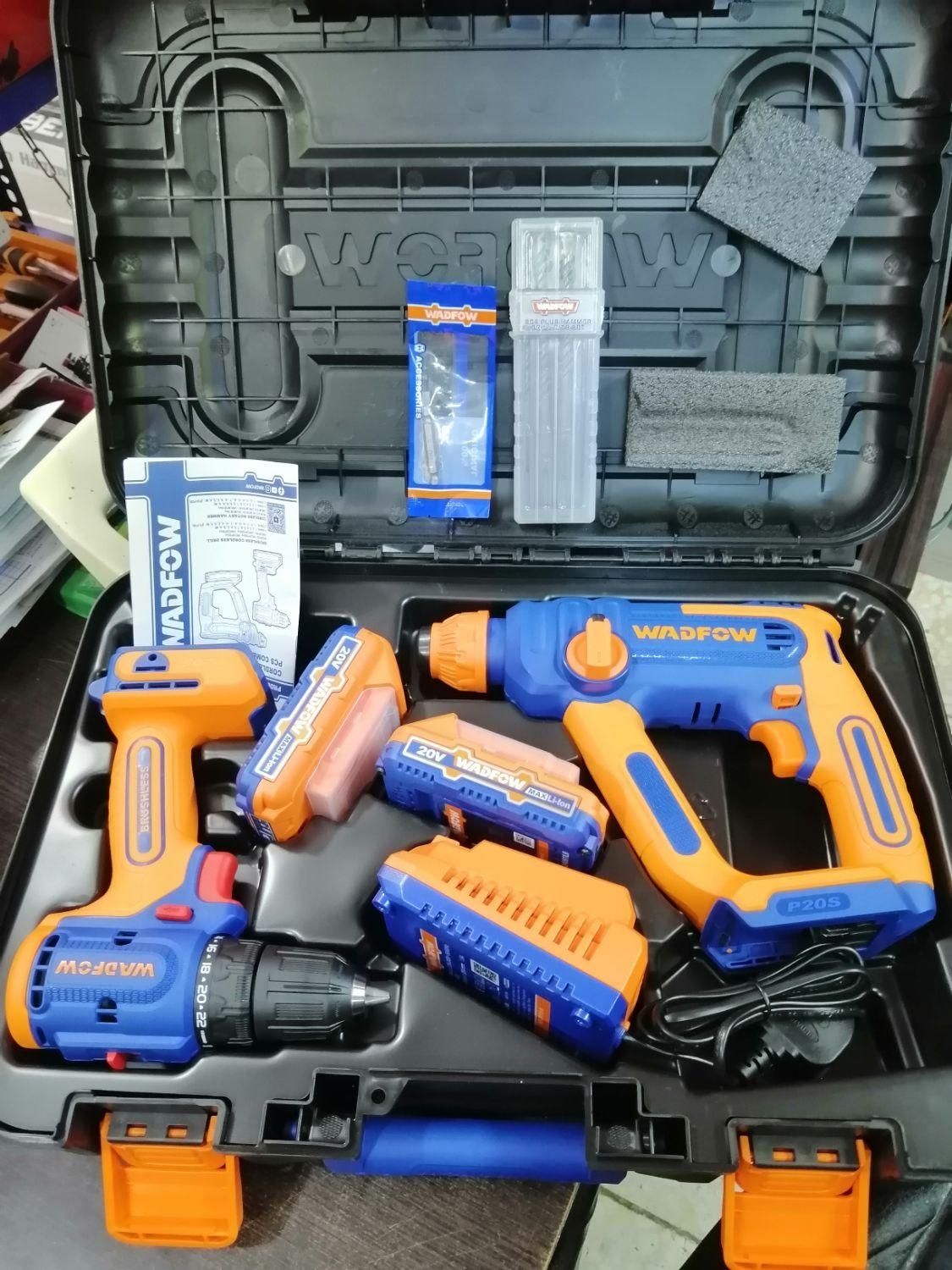 پک2 قلو دریل شارژی و هیلتی شارژی وادفو اصل|ابزارآلات|اصفهان, کشاورزی|دیوار