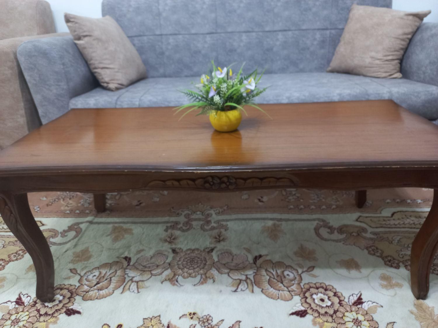 میز جلومبلی چوب اصل|مبلمان خانگی و میز عسلی|ساری, |دیوار