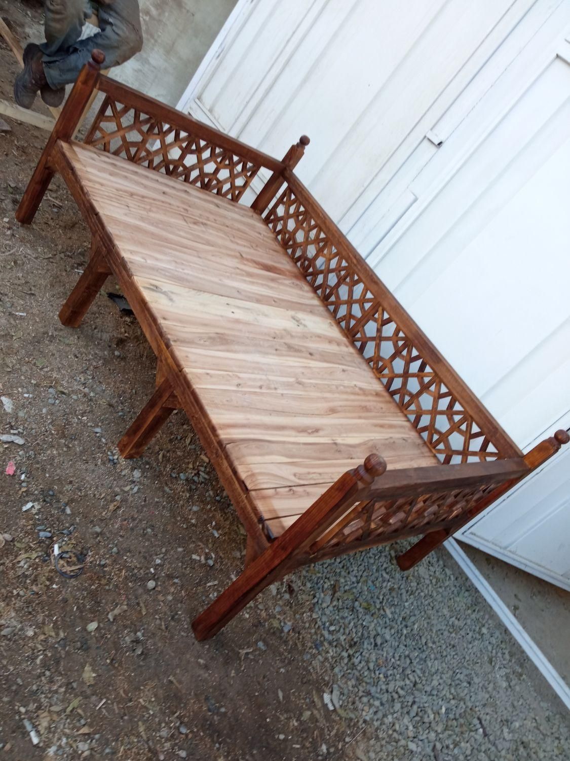 تخت سنتی گره چینی چوبی|تخت و سرویس خواب|همدان, |دیوار