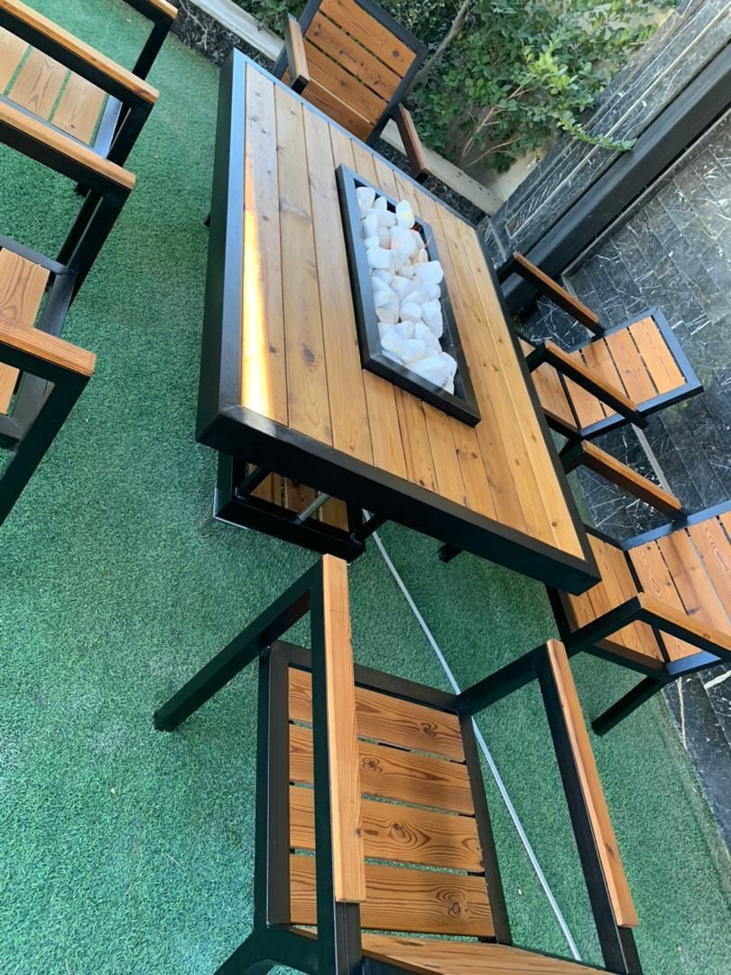 میز آتش دان صندل باغی آتشدان آتشکده گازی کد 889|کافیشاپ و رستوران|چهارباغ, |دیوار