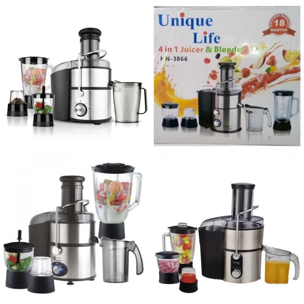 آبمیوه گیری 4کاره تمام استیل مدل یونیک ژاپنی صنعتی|آبمیوه‌گیر و آب‌مرکبات‌گیر|یزد, |دیوار