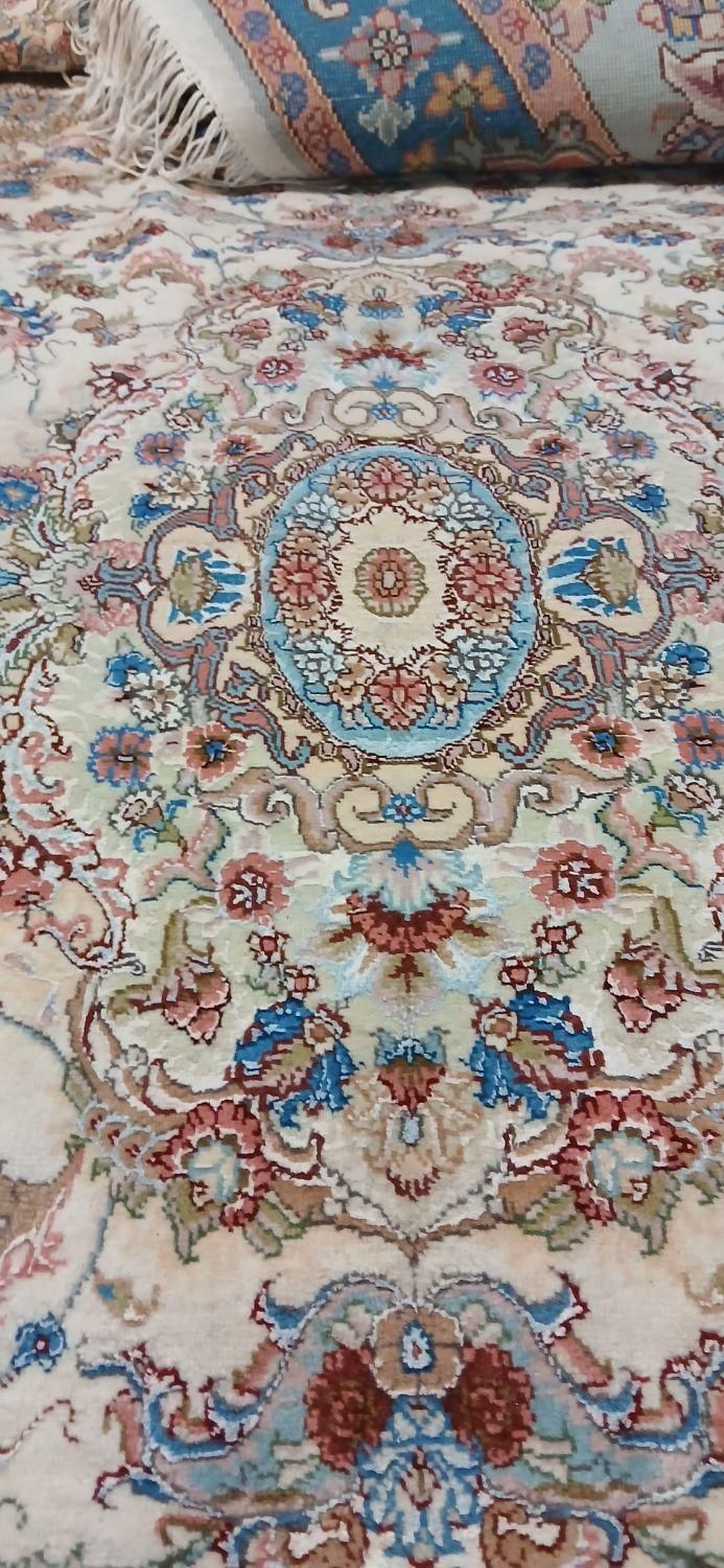 جفت ۶مترمرینوس ابریشم خطیبی تبریز تازه رج۳۰|فرش|تهران, آرارات|دیوار