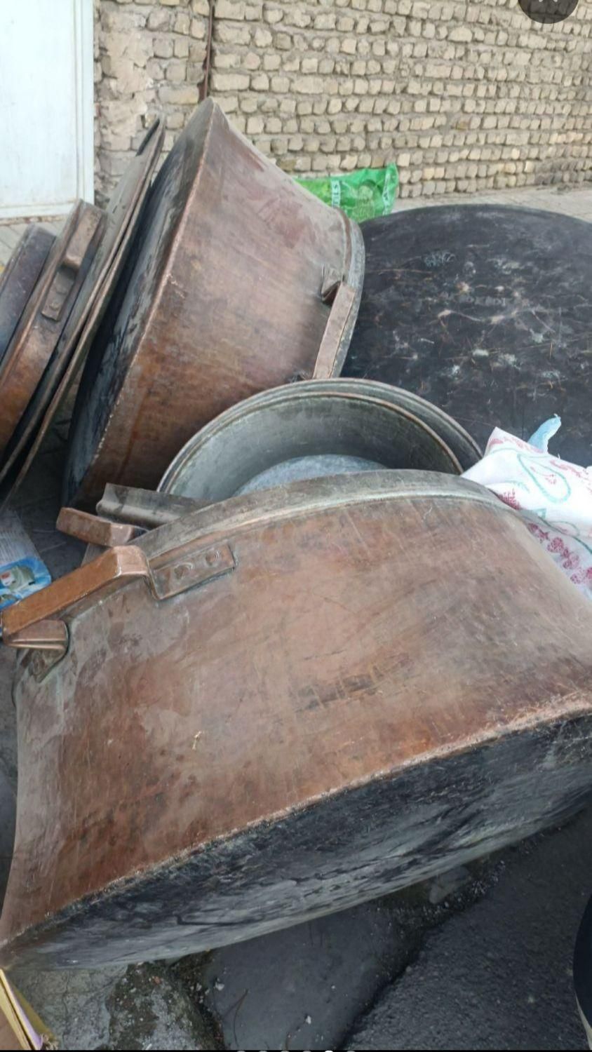 دیگ مسی ظروف مسی روحی قابلمه پاتیل تشت سینی قلفت|ظروف پختوپز|مشهد, الهیه|دیوار