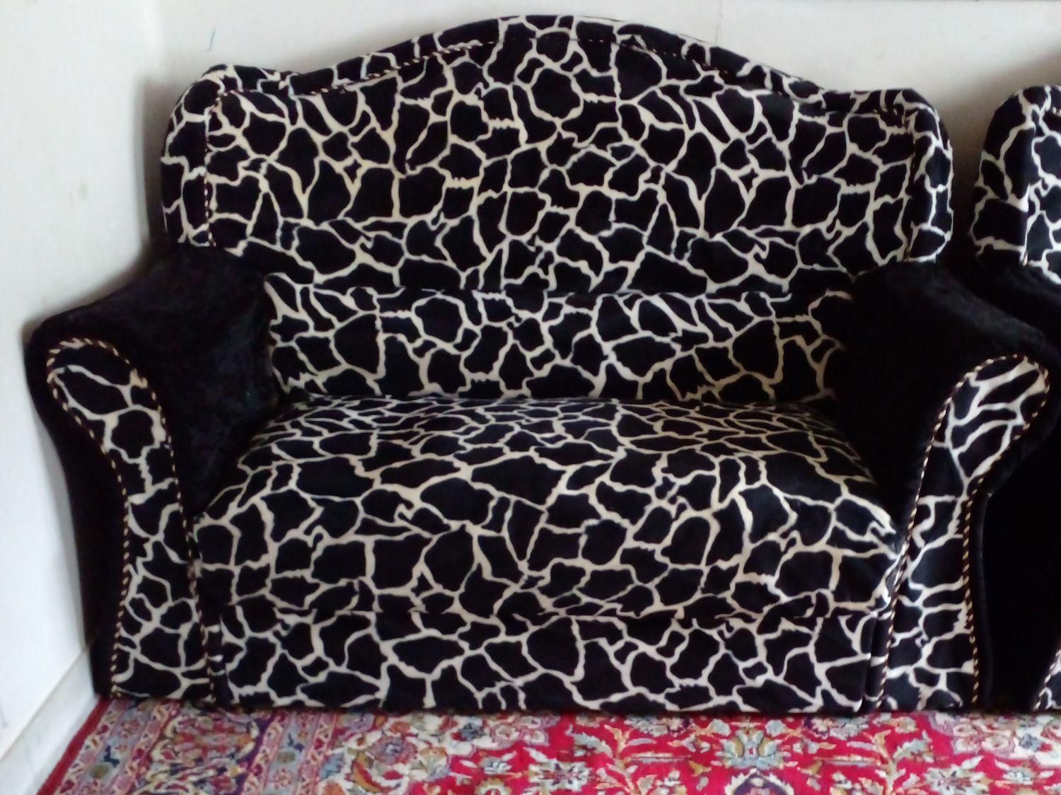 مبل راحتی پلنگی ۷ نفره|مبلمان خانگی و میز عسلی|پل سفید, |دیوار