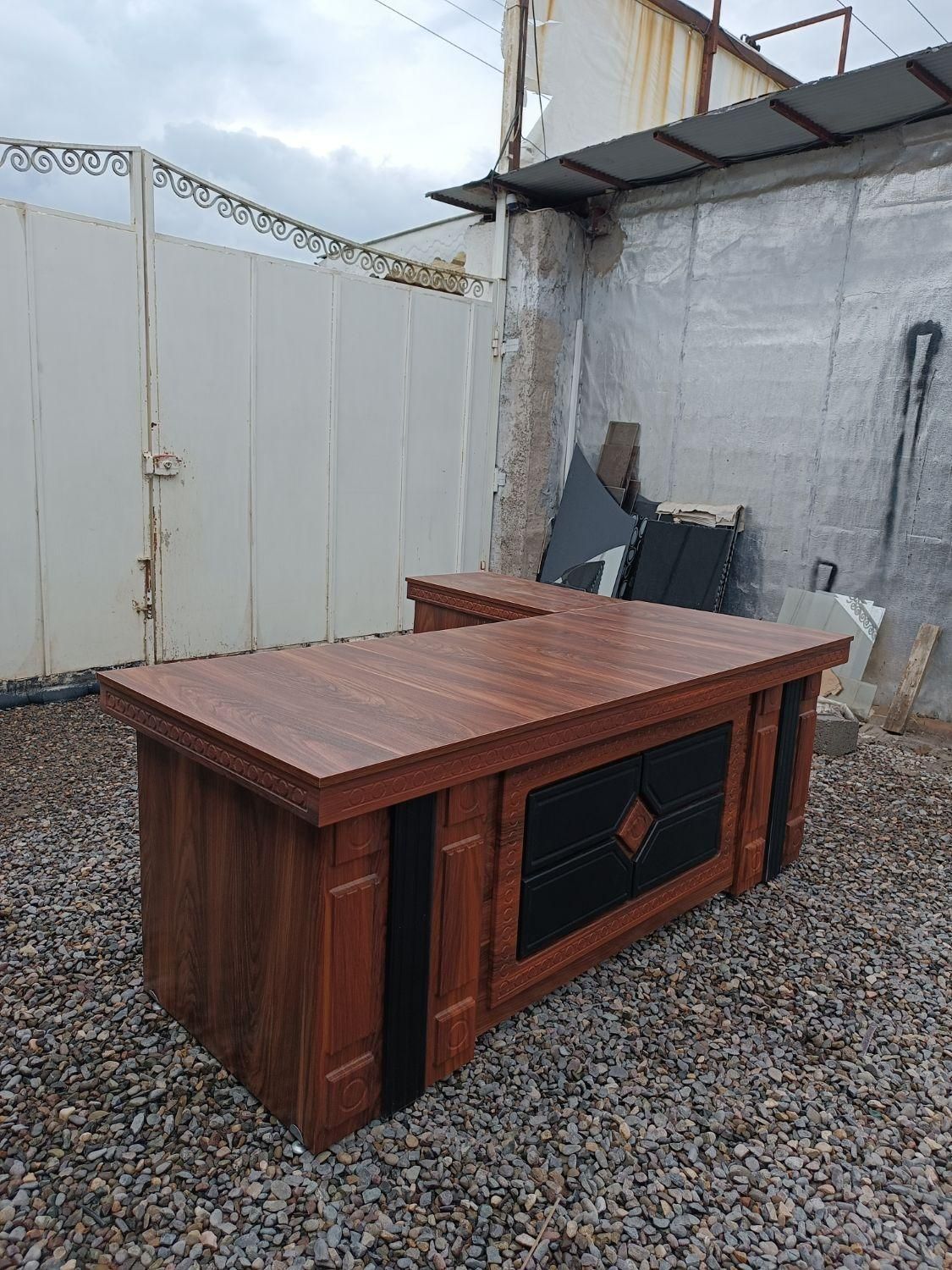 میز مدیریت مدل غزال سایز ۲ متری +ال بغل|دفتر کار|لاهیجان, |دیوار