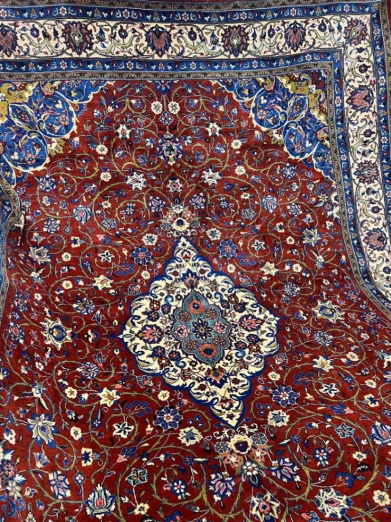 یک تخته قالی ۱۰ متری ساروق ریز بافت استاد بافت|فرش|تهران, بازار|دیوار