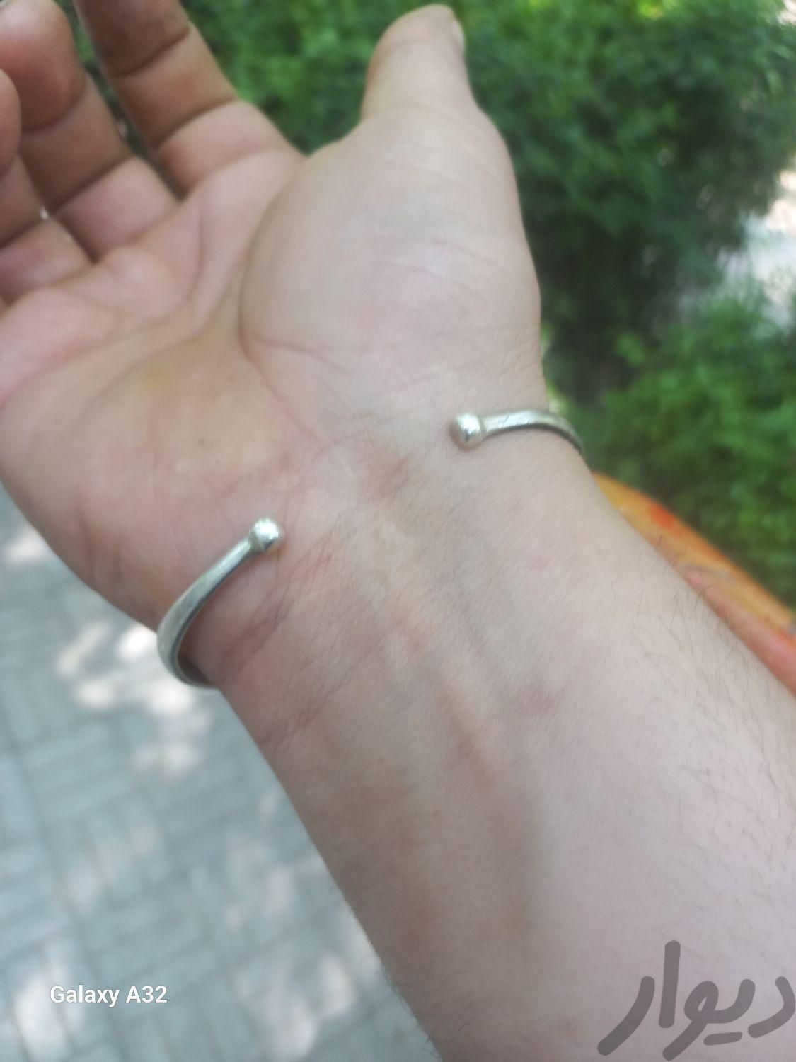 دستبند نقره خلخال کهنه دو مهر|جواهرات|تهران, مینا|دیوار