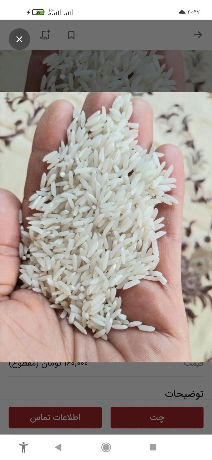 برنج هاشمی|خوردنی و آشامیدنی|لاهیجان, بازکیاگوراب|دیوار